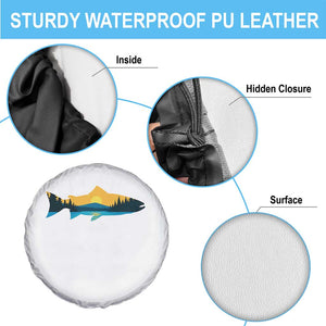 Trout Fly Fishing Outdoor Forest Mountain Nature Wildlife Fisherman Spare Tire Cover TS11 Print Your Wear