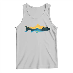 Trout Fly Fishing Outdoor Forest Mountain Nature Wildlife Fisherman Tank Top TS11 Ash Print Your Wear