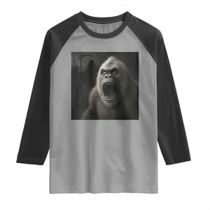 Funny Bigfoot Sasquatch Halloween The Grim Reaper Raglan Shirt TS11 Sport Gray Black Print Your Wear