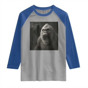 Funny Bigfoot Sasquatch Halloween The Grim Reaper Raglan Shirt TS11 Sport Gray Royal Print Your Wear