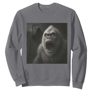 Funny Bigfoot Sasquatch Halloween The Grim Reaper Sweatshirt TS11 Charcoal Print Your Wear