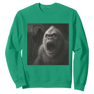 Funny Bigfoot Sasquatch Halloween The Grim Reaper Sweatshirt TS11 Irish Green Print Your Wear