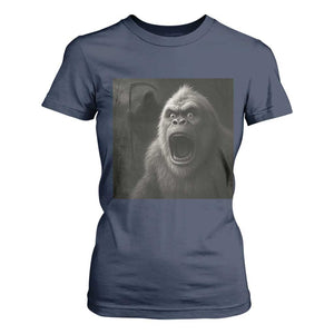 Funny Bigfoot Sasquatch Halloween The Grim Reaper T Shirt For Women TS11 Navy Print Your Wear