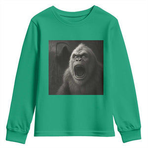 Funny Bigfoot Sasquatch Halloween The Grim Reaper Youth Sweatshirt TS11 Irish Green Print Your Wear