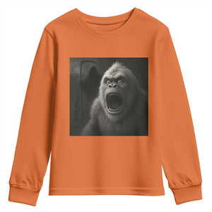 Funny Bigfoot Sasquatch Halloween The Grim Reaper Youth Sweatshirt TS11 Orange Print Your Wear