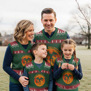 Funny Halloween Mothman Cryptid Creatures V-Neck Knit Sweater Vest TS11 Red Green Print Your Wear
