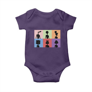 Funny Siren Head Baby Onesie Supernatural Cryptid Horror Monster TS11 Purple Print Your Wear