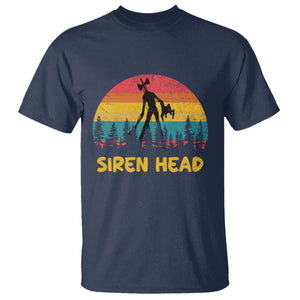 Siren Head T Shirt Retro Supernatural Cryptid Horror Monster TS11 Navy Print Your Wear