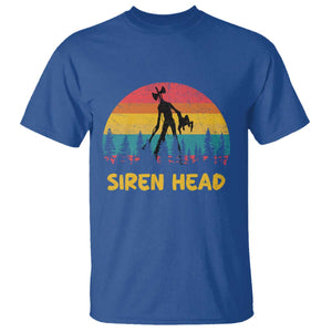 Siren Head T Shirt Retro Supernatural Cryptid Horror Monster TS11 Royal Blue Print Your Wear
