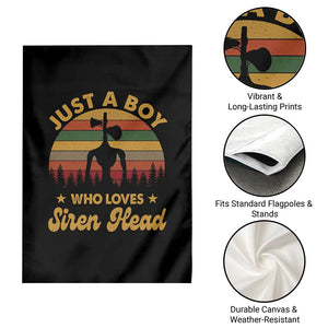 Funny Just A Boy Who Loves Siren Head Garden Flag Supernatural Cryptid Retro Monster TS11 Print Your Wear
