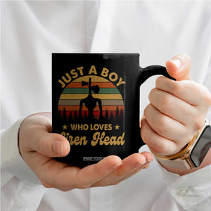 Funny Just A Boy Who Loves Siren Head Coffee Mug Supernatural Cryptid Retro Monster TS11 Print Your Wear
