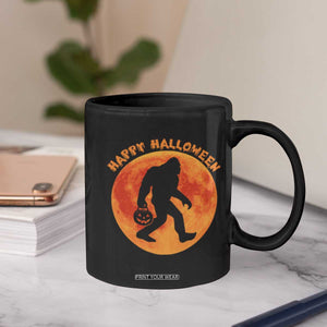 Funny Halloween Bigfoot Coffee Mug Sasquatch Full Moon Jack O Lantern TS11 Print Your Wear