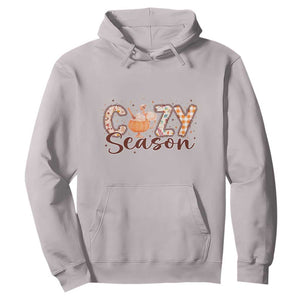 Cozy Season Thanksgiving Hoodie Autumn Pumpkin Spice Latte TS11 Ice Gray Print Your Wear