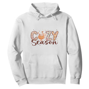 Cozy Season Thanksgiving Hoodie Autumn Pumpkin Spice Latte TS11 White Print Your Wear