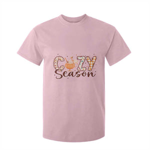 Cozy Season Thanksgiving T Shirt For Kid Autumn Pumpkin Spice Latte TS11 Light Pink Print Your Wear