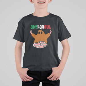 Funny Halloween T Shirt For Kid Gabaghoul Ghost Italian Flag Ham TS11 Black Print Your Wear