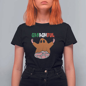 Funny Halloween T Shirt For Women Gabaghoul Ghost Italian Flag Ham TS11 Black Print Your Wear