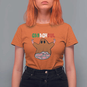 Funny Halloween T Shirt For Women Gabaghoul Ghost Italian Flag Ham TS11 Orange Print Your Wear