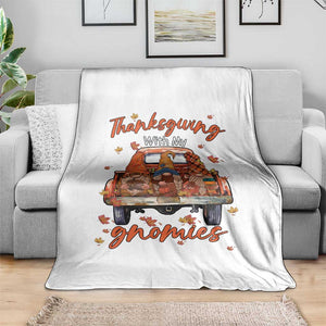 Thanksgiving Day Throw Blanket Thanksgiving With My Gnomies Car Fall Season TS11 Print Your Wear