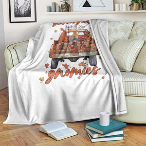 Thanksgiving Day Throw Blanket Thanksgiving With My Gnomies Car Fall Season TS11 Print Your Wear