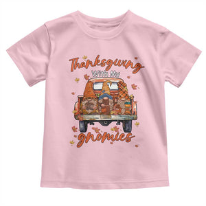 Thanksgiving Day Baby Shirt Thanksgiving With My Gnomies Car Fall Season TS11 Light Pink Print Your Wear
