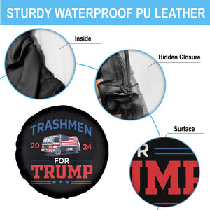 Trashmen For Trump 2024 Spare Tire Cover US Election 2024 Garbage Truck Star TS11 Print Your Wear