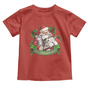 Christmas Cats Owner Baby Shirt Cats For Everybody Vintage Santa Mistletoe TS11 Red Print Your Wear