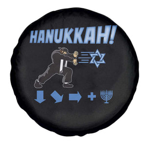 Funny Hanukkah Arcade Game Spare Tire Cover Jewish Fighter Menorah Star Of David TS11 Print Your Wear