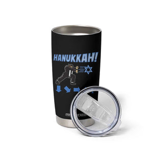 Funny Hanukkah Arcade Game Tumbler Cup Jewish Fighter Menorah Star Of David TS11 Print Your Wear