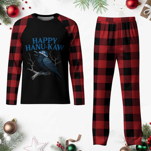 Funny Hanukkah Crow Plaid Pajama Set Happy Hanukaw Jewish Holiday TS11 Buffalo Plaid Print Your Wear