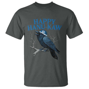 Funny Hanukkah Crow T Shirt Happy Hanukaw Jewish Holiday TS11 Dark Heather Print Your Wear