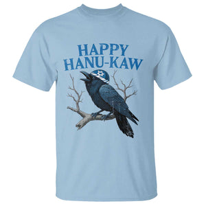 Funny Hanukkah Crow T Shirt Happy Hanukaw Jewish Holiday TS11 Light Blue Print Your Wear