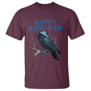 Funny Hanukkah Crow T Shirt Happy Hanukaw Jewish Holiday TS11 Maroon Print Your Wear