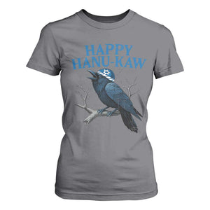 Funny Hanukkah Crow T Shirt For Women Happy Hanukaw Jewish Holiday TS11 Charcoal Print Your Wear