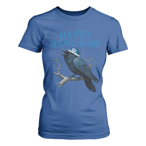 Funny Hanukkah Crow T Shirt For Women Happy Hanukaw Jewish Holiday TS11 Royal Blue Print Your Wear