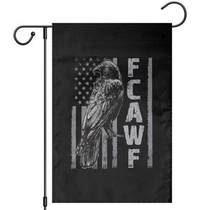 Funny F CAW F Crow Garden Flag Vintage American Flag TS11 Black Print Your Wear