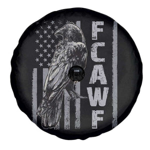 Funny F CAW F Crow Spare Tire Cover Vintage American Flag TS11 Print Your Wear