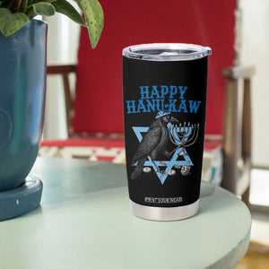 Funny Hanukkah Crow Tumbler Cup Happy Hanukaw Jewish Holiday Chanukah Menorah TS11 Print Your Wear