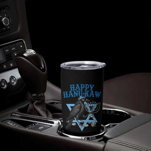 Funny Hanukkah Crow Tumbler Cup Happy Hanukaw Jewish Holiday Chanukah Menorah TS11 Print Your Wear