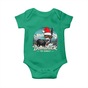 Christmas Italian Donkey Baby Onesie Funny Domick The Donkey Holiday Xmas TS11 Irish Green Print Your Wear