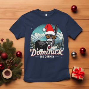 Christmas Italian Donkey T Shirt Funny Domick The Donkey Holiday Xmas TS11 Navy Print Your Wear