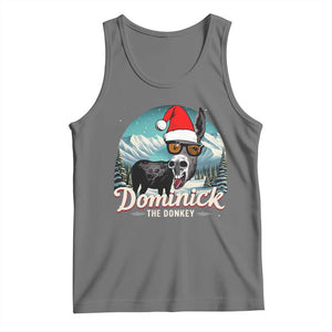 Christmas Italian Donkey Tank Top Funny Domick The Donkey Holiday Xmas TS11 Black Heather Print Your Wear