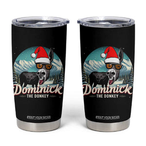 Christmas Italian Donkey Tumbler Cup Funny Domick The Donkey Holiday Xmas TS11 Black Print Your Wear
