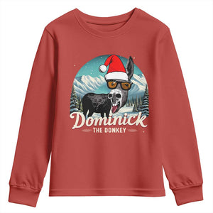 Christmas Italian Donkey Youth Sweatshirt Funny Domick The Donkey Holiday Xmas TS11 Red Print Your Wear