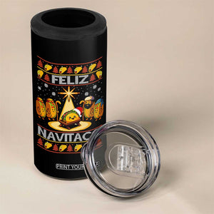 Funny Tacos Christmas Nativity Scene 4 in 1 Can Cooler Tumbler Feliz Navitaco Mexican Food TS11 Print Your Wear