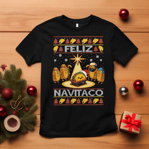 Funny Tacos Christmas Nativity Scene T Shirt Feliz Navitaco Mexican Food TS11 Black Print Your Wear