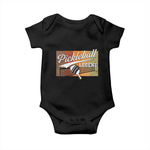 Funny Pickleball Legend Baby Onesie Pickleball Player Retro Sport Lover TS11 Black Print Your Wear