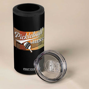 Funny Pickleball Legend 4 in 1 Can Cooler Tumbler Pickleball Player Retro Sport Lover TS11 Print Your Wear