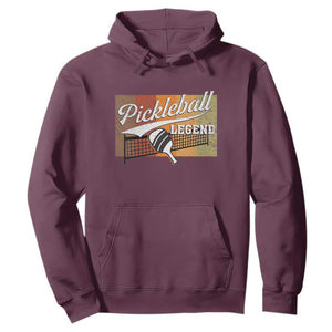 Funny Pickleball Legend Hoodie Pickleball Player Retro Sport Lover TS11 Maroon Print Your Wear