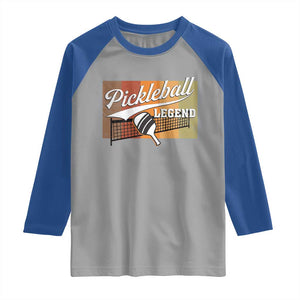 Funny Pickleball Legend Raglan Shirt Pickleball Player Retro Sport Lover TS11 Sport Gray Royal Print Your Wear